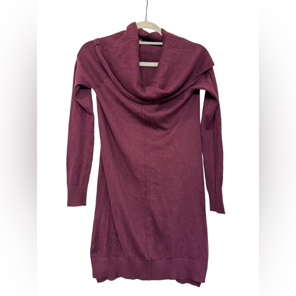 Express Ribbed Cowl Neck Sweater Dress XS - Picture 2 of 5